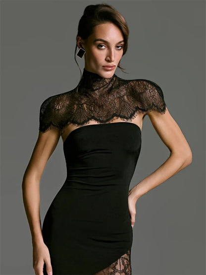 Étoile Gown - Black Lace Evening Dress