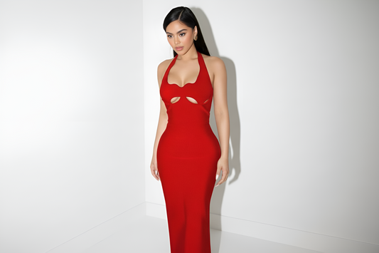 Selviera Halter Maxi Dress