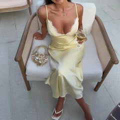 The Amalfi Satin Dress