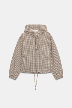 The Chloe Plaid Hooded Jacket