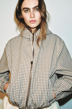 The Chloe Plaid Hooded Jacket