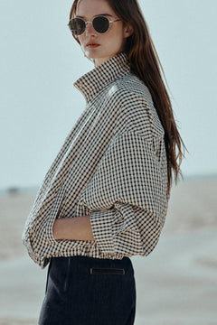 The Harper Plaid Bomber Jacket