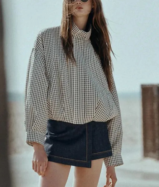 The Harper Plaid Bomber Jacket