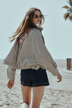 The Harper Plaid Bomber Jacket