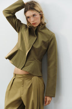 The Elise Sculpted Peplum Jacket