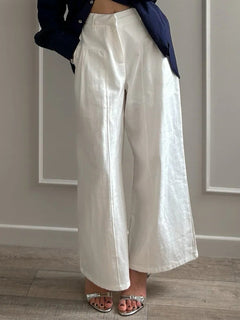 The Column Linen Trouser