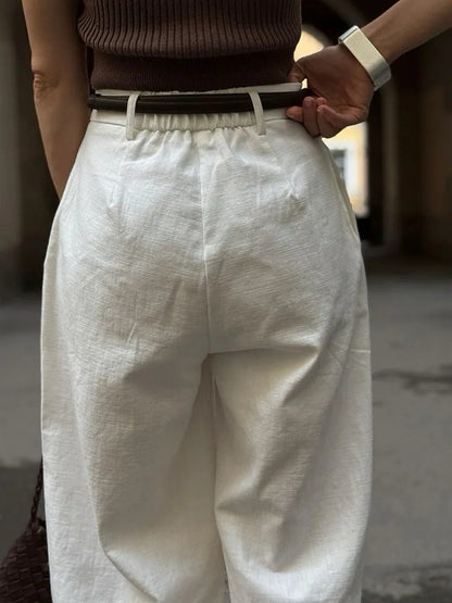 The Column Linen Trouser