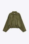 Ember Faux Suede Crop Jacket