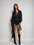 Valentina Mini Ruffle Lace Dress