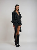 Valentina Mini Ruffle Lace Dress