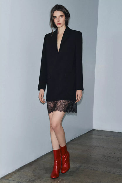 Ètoile Sleek Lace Blazer