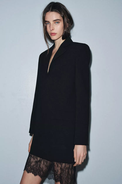 Ètoile Sleek Lace Blazer