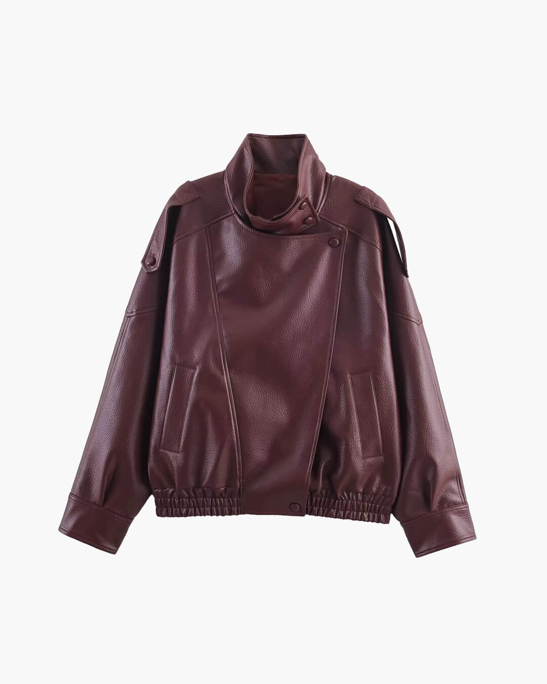 Dark Muse Oversized Leather Jacket