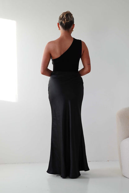 Silk Temptress One Shoulder Maxi Dress