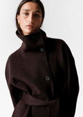 Genevieve Funnel-Neck Coat