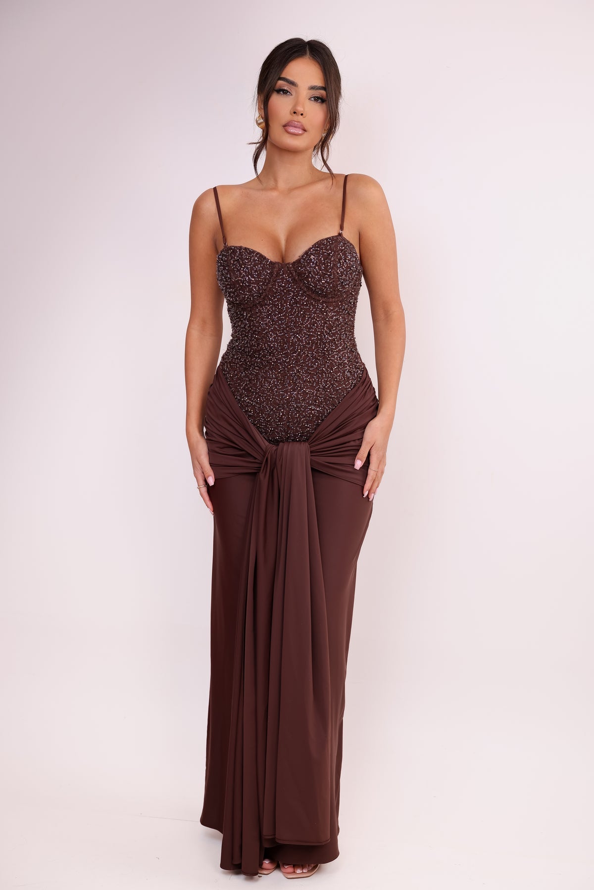 Lumivara Sequin Maxi Dress