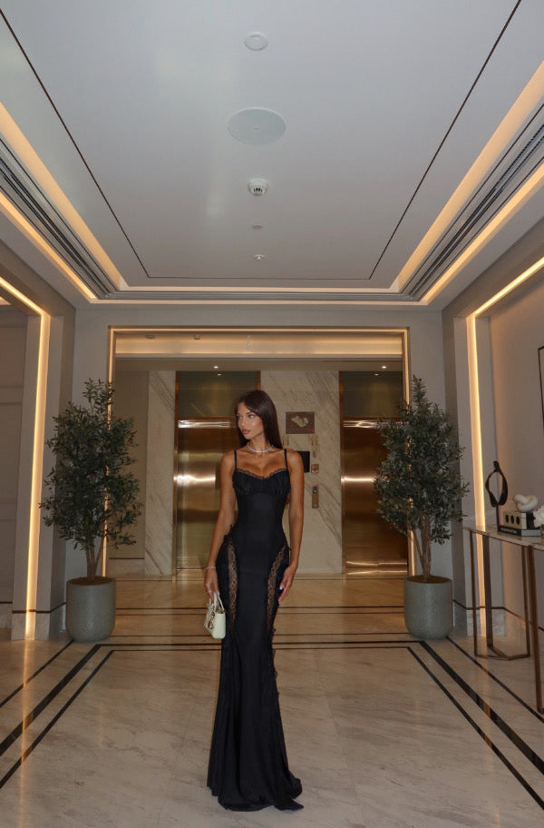 Voile de Minuit Sheer Maxi Dress