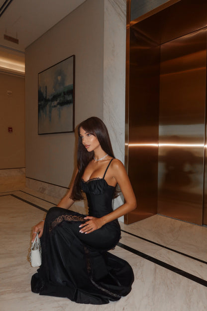 Voile de Minuit Sheer Maxi Dress