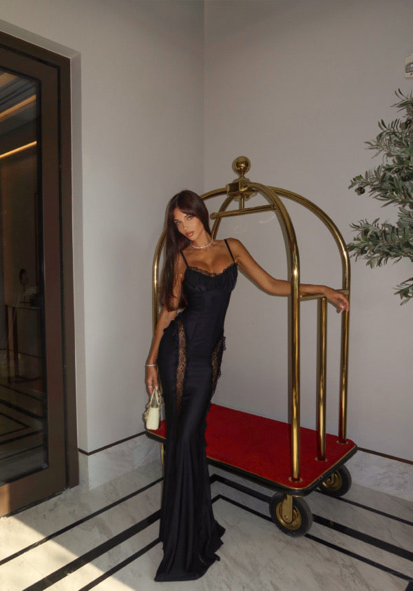 Voile de Minuit Sheer Maxi Dress