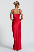La Rouge Satin Maxi