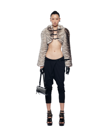 Untamed Cropped Faux Fur Jacket