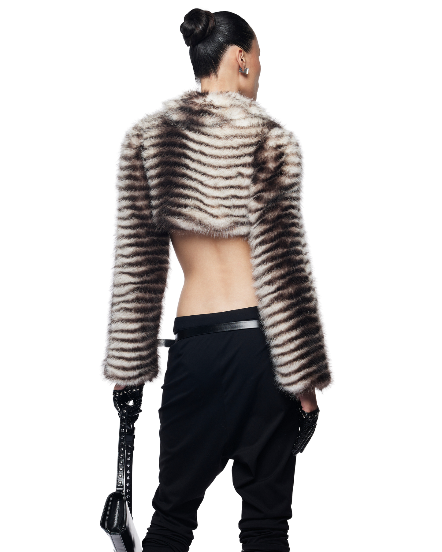 Untamed Cropped Faux Fur Jacket