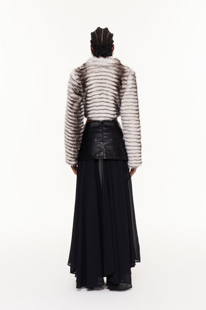 Untamed Cropped Faux Fur Jacket