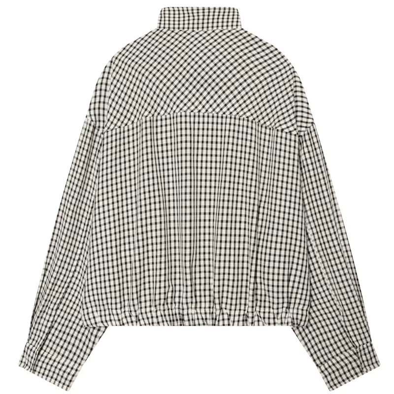 The Harper Plaid Bomber Jacket