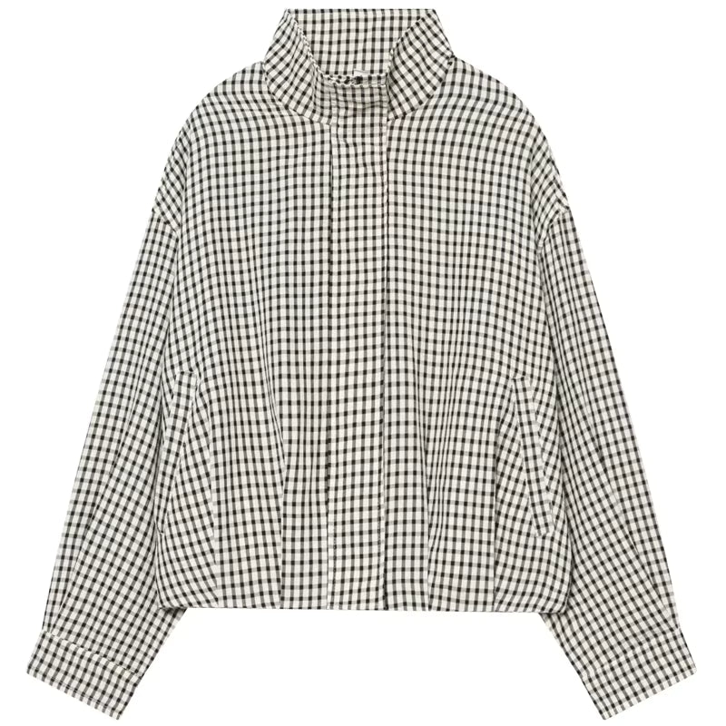 The Harper Plaid Bomber Jacket