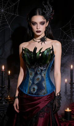 Gothic Peacock Corset – Halloween Edition