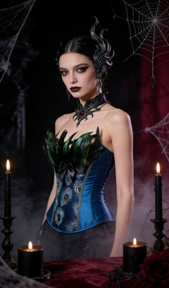 Gothic Peacock Corset – Halloween Edition