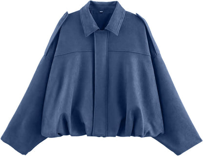Ember Faux Suede Crop Jacket