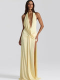 Monaco Halter Maxi Dress
