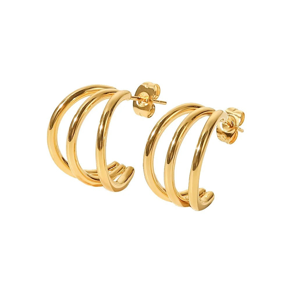 Triple Orbit Earrings
