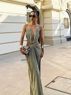 The Cannes Backless Maxi Dress