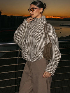 The Harper Plaid Bomber Jacket