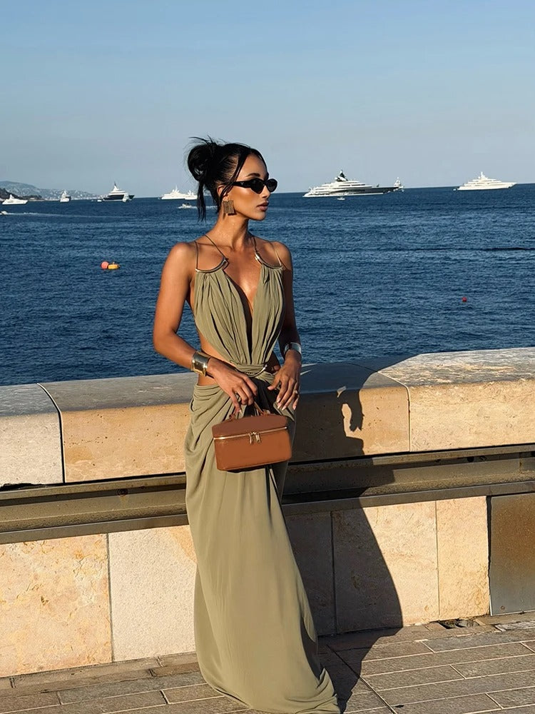 The Cannes Backless Maxi Dress