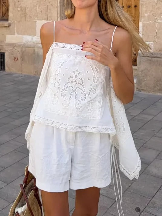 Paros Embroidered Cami Top