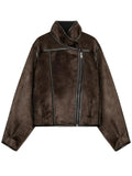 Espresso High Collar Jacket