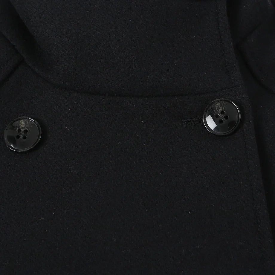 Chic High Neck Cropped Coat