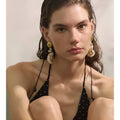 Capri Gold Shell Earrings
