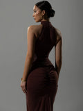 Brun Sucrè - No.2 Ruched Maxi Dress