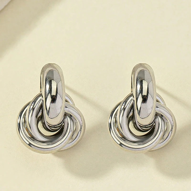 Twist & Knot Hoop Earrings