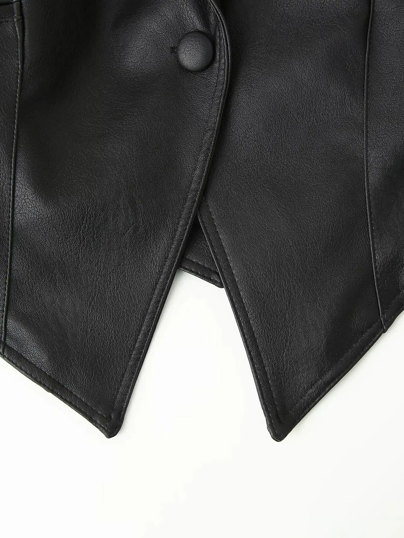 Axis Faux Leather Belted Jacket