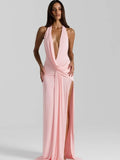 Monaco Halter Maxi Dress
