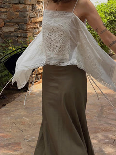 Paros Embroidered Cami Top
