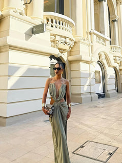 The Cannes Backless Maxi Dress