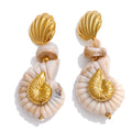 Capri Gold Shell Earrings