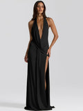 Monaco Halter Maxi Dress