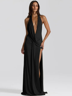 Monaco Halter Maxi Dress